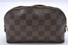 Authentic Louis Vuitton Damier Pochette Cosmetic Pouch Purse N47516 LV 9230C
