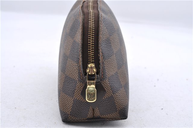 Authentic Louis Vuitton Damier Pochette Cosmetic Pouch Purse N47516 LV 9230C