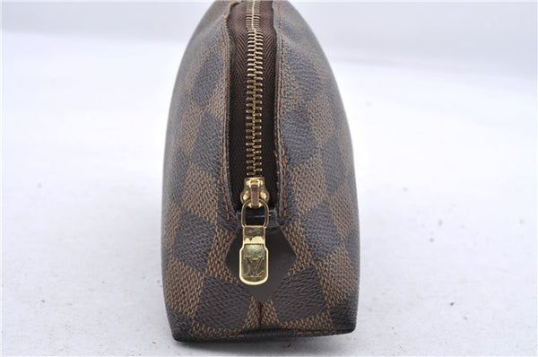 Authentic Louis Vuitton Damier Pochette Cosmetic Pouch Purse N47516 LV 9230C