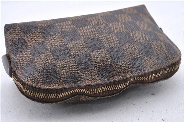 Authentic Louis Vuitton Damier Pochette Cosmetic Pouch Purse N47516 LV 9230C