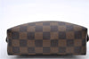 Authentic Louis Vuitton Damier Pochette Cosmetic Pouch Purse N47516 LV 9230C