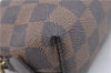 Authentic Louis Vuitton Damier Pochette Cosmetic Pouch Purse N47516 LV 9230C