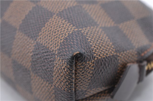 Authentic Louis Vuitton Damier Pochette Cosmetic Pouch Purse N47516 LV 9230C