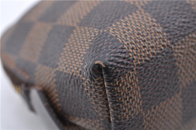 Authentic Louis Vuitton Damier Pochette Cosmetic Pouch Purse N47516 LV 9230C