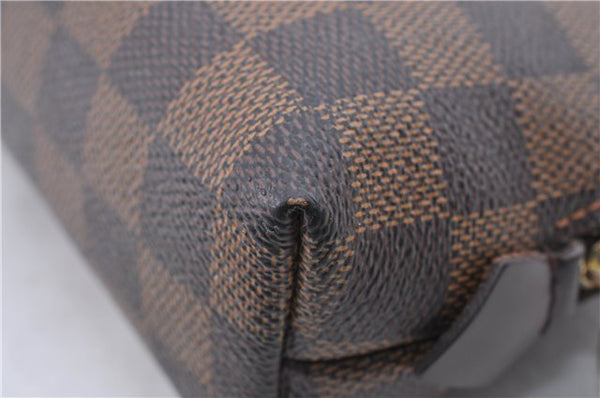 Authentic Louis Vuitton Damier Pochette Cosmetic Pouch Purse N47516 LV 9230C