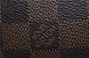 Authentic Louis Vuitton Damier Pochette Cosmetic Pouch Purse N47516 LV 9230C