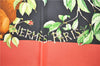 Authentic HERMES Carre 90 Scarf "AU COEUR DES BOIS" Silk Yellow Box 9230E