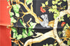 Authentic HERMES Carre 90 Scarf "AU COEUR DES BOIS" Silk Yellow Box 9230E