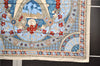 Authentic HERMES Carre 90 Scarf "Lumieres De Paris" Silk White 9231D