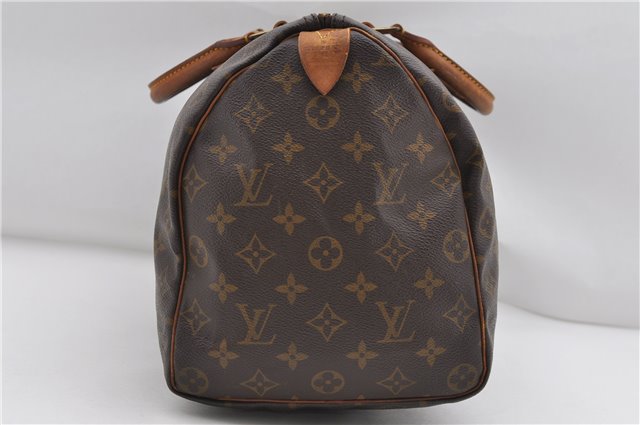 Authentic Louis Vuitton Monogram Speedy 35 Hand Bag M41524 LV 9232C