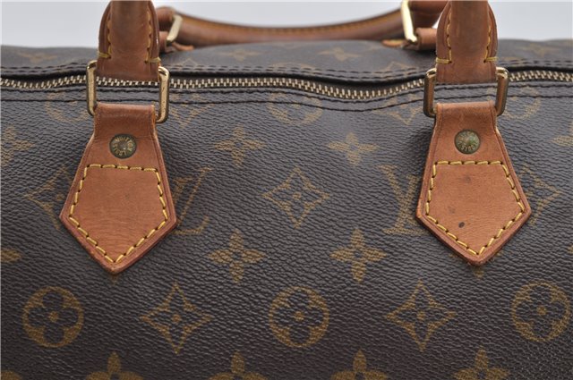 Authentic Louis Vuitton Monogram Speedy 35 Hand Bag M41524 LV 9232C