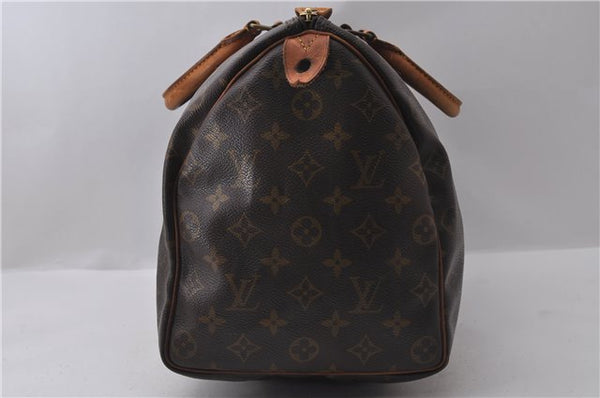 Authentic Louis Vuitton Monogram Speedy 35 Hand Bag M41524 LV 9235C