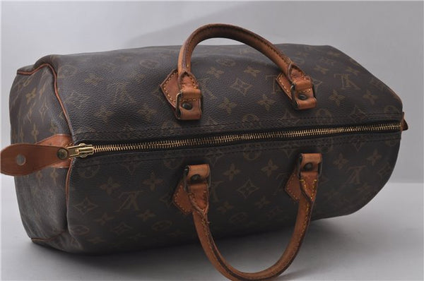 Authentic Louis Vuitton Monogram Speedy 35 Hand Bag M41524 LV 9235C