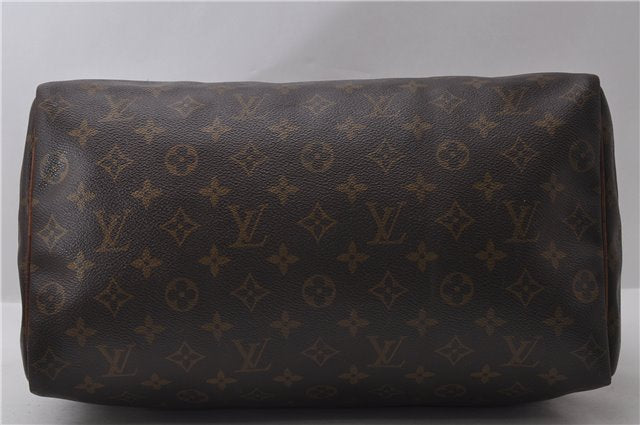 Authentic Louis Vuitton Monogram Speedy 35 Hand Bag M41524 LV 9235C