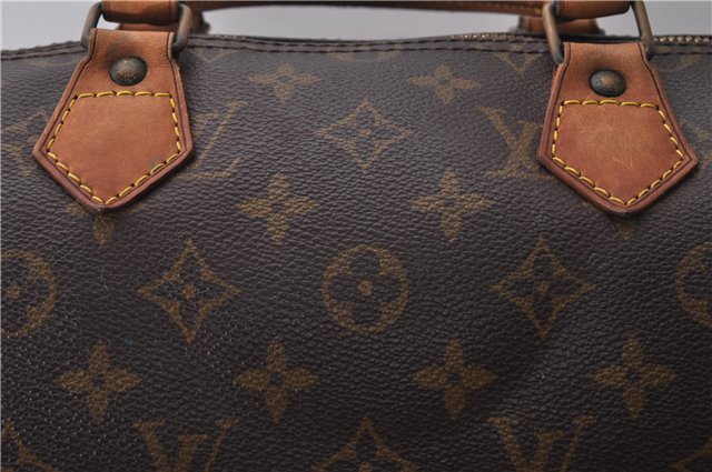 Authentic Louis Vuitton Monogram Speedy 35 Hand Bag M41524 LV 9235C