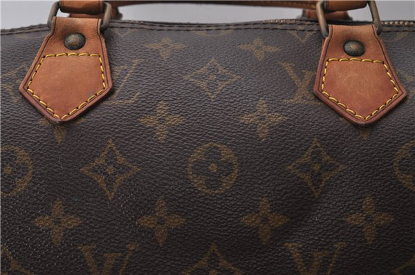 Authentic Louis Vuitton Monogram Speedy 35 Hand Bag M41524 LV 9235C