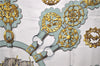 Authentic HERMES Carre 90 Scarf "Cuiveeries" Silk Brown 9235D