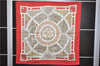 Authentic HERMES Carre 90 Scarf "Le Songe de Poliphile" Silk Red 9236D