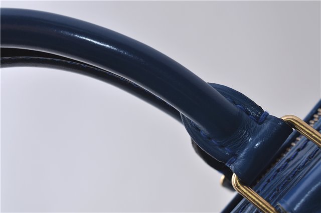 Authentic Louis Vuitton Epi Speedy 30 Hand Bag Blue M43005 LV 9237C