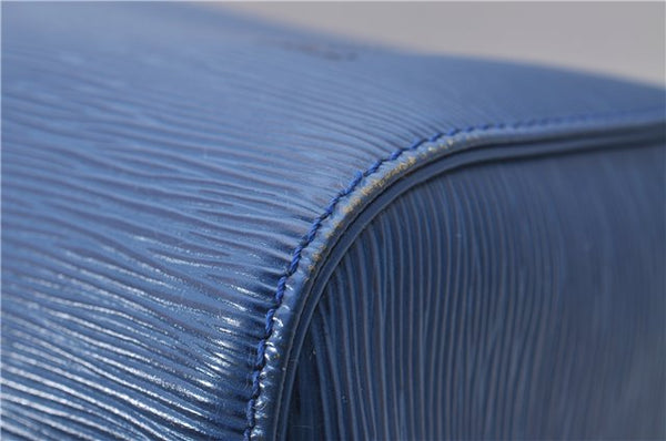 Authentic Louis Vuitton Epi Speedy 30 Hand Bag Blue M43005 LV 9237C