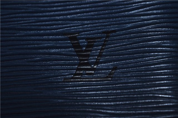 Authentic Louis Vuitton Epi Speedy 30 Hand Bag Blue M43005 LV 9237C