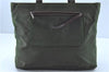 Authentic PRADA Nylon Leather Shoulder Tote Bag Khaki Green 9238B