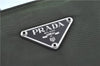 Authentic PRADA Nylon Leather Shoulder Tote Bag Khaki Green 9238B