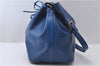Authentic Louis Vuitton Epi Petit Noe Blue Shoulder Bag M44105 LV 9239C