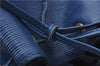 Authentic Louis Vuitton Epi Petit Noe Blue Shoulder Bag M44105 LV 9239C