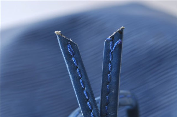 Authentic Louis Vuitton Epi Petit Noe Blue Shoulder Bag M44105 LV 9239C