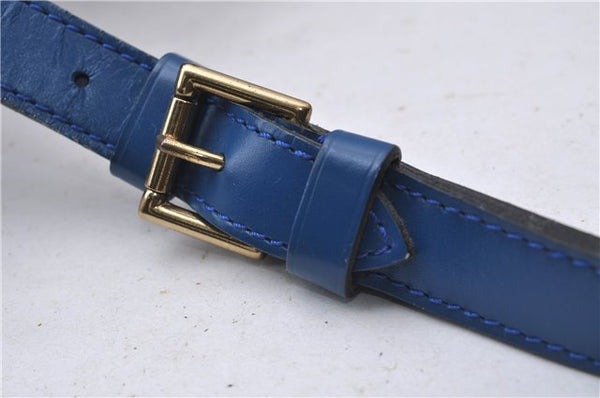 Authentic Louis Vuitton Epi Petit Noe Blue Shoulder Bag M44105 LV 9239C