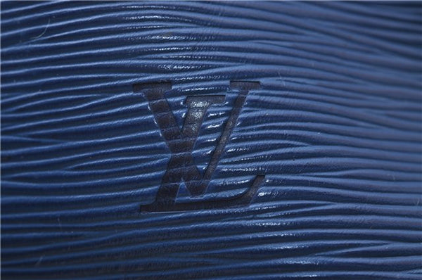 Authentic Louis Vuitton Epi Petit Noe Blue Shoulder Bag M44105 LV 9239C