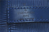 Authentic Louis Vuitton Epi Petit Noe Blue Shoulder Bag M44105 LV 9239C