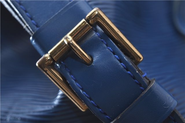 Authentic Louis Vuitton Epi Petit Noe Blue Shoulder Bag M44105 LV 9239C