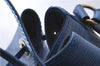 Authentic Louis Vuitton Epi Petit Noe Blue Shoulder Bag M44105 LV 9239C
