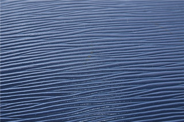 Authentic Louis Vuitton Epi Petit Noe Blue Shoulder Bag M44105 LV 9239C