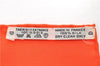 Authentic HERMES Carre 90 Scarf "LIBERTE EGALITE FRATERNITE" Silk Orange 9240D