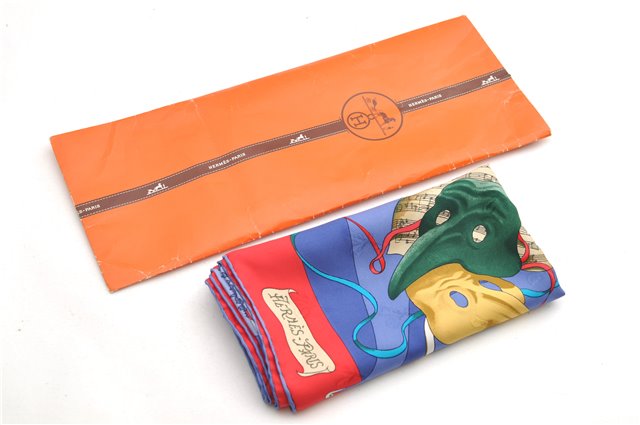 Auth HERMES Carre 90 Scarf 