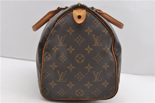 Authentic Louis Vuitton Monogram Speedy 30 Hand Bag M41526 LV 9244C