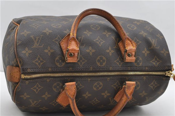 Authentic Louis Vuitton Monogram Speedy 30 Hand Bag M41526 LV 9244C