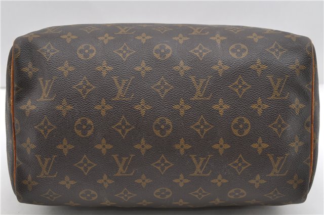 Authentic Louis Vuitton Monogram Speedy 30 Hand Bag M41526 LV 9244C