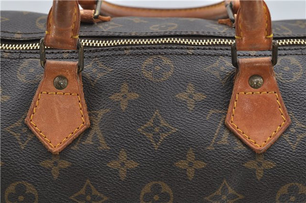 Authentic Louis Vuitton Monogram Speedy 30 Hand Bag M41526 LV 9244C