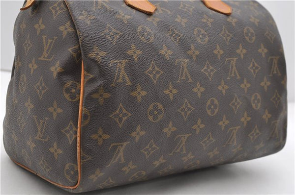 Authentic Louis Vuitton Monogram Speedy 30 Hand Bag M41526 LV 9244C