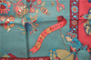 Authentic HERMES Carre 90 Scarf "INDIENNES" Silk Pink 9244D