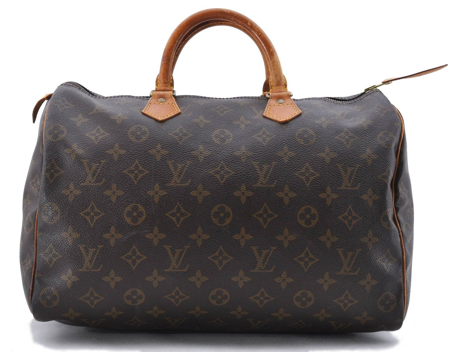 Authentic Louis Vuitton Monogram Speedy 35 Hand Bag M41524 LV 9245C