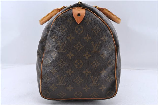 Authentic Louis Vuitton Monogram Speedy 35 Hand Bag M41524 LV 9245C