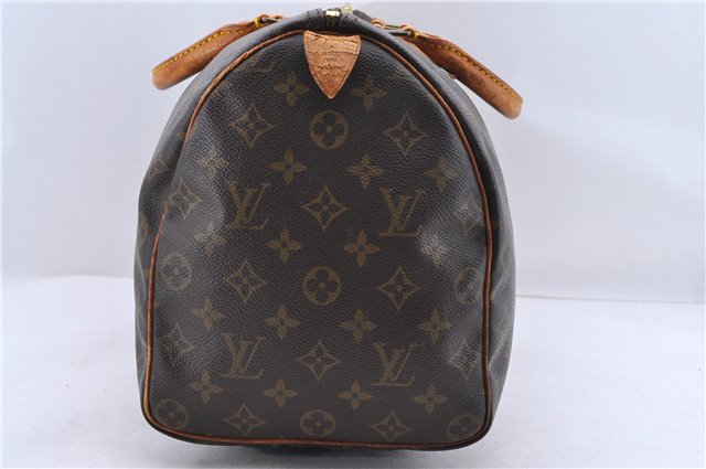 Authentic Louis Vuitton Monogram Speedy 35 Hand Bag M41524 LV 9245C