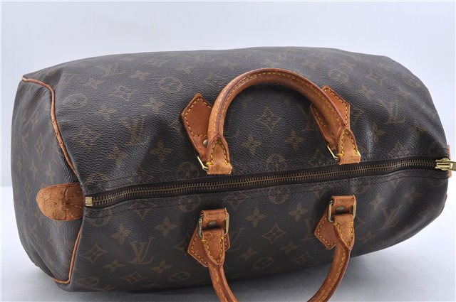 Authentic Louis Vuitton Monogram Speedy 35 Hand Bag M41524 LV 9245C