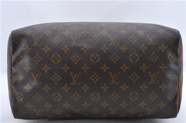 Authentic Louis Vuitton Monogram Speedy 35 Hand Bag M41524 LV 9245C