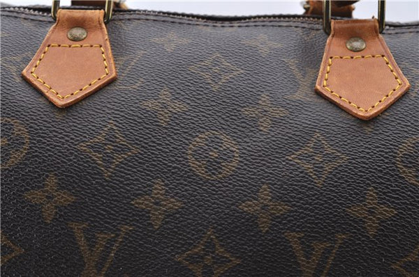 Authentic Louis Vuitton Monogram Speedy 35 Hand Bag M41524 LV 9245C